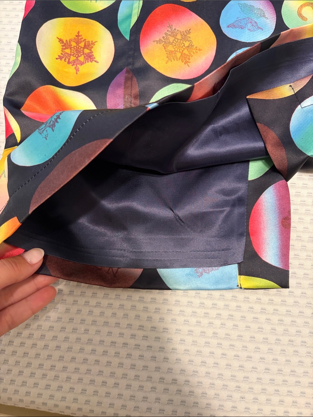 Times Seven Todd Oldham Black Mini Dress with Multicolor Polka Dot Print - Picture 6 of 6